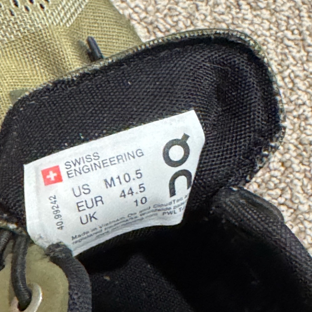 On Running Men's Olive Athletic Shoes - Picture 5 of 5
